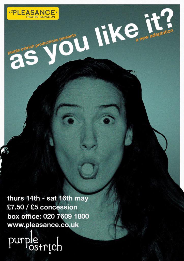 Lise’s ‘AS YOU LIKE IT?’ at the Pleasance Theatre